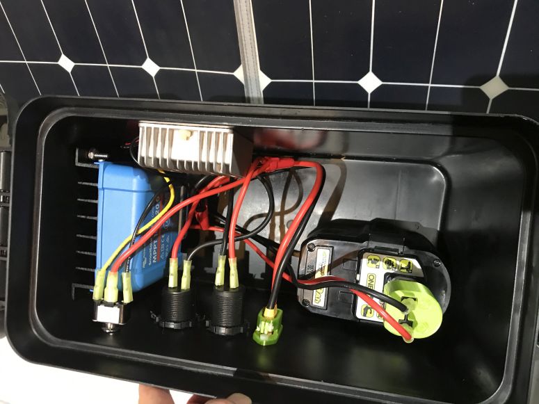 Ryobi One+ 18V Battery Charge Adapter for Solar / Powerstation by