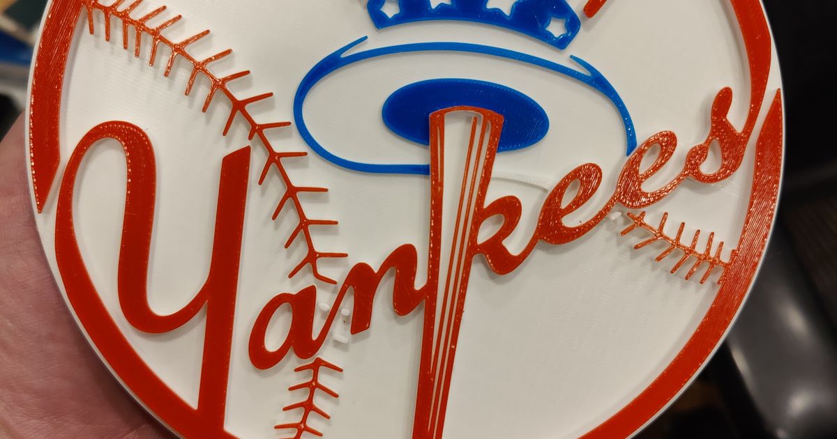 Yankees Logo with colors by Rob Turner | Download free STL model ...