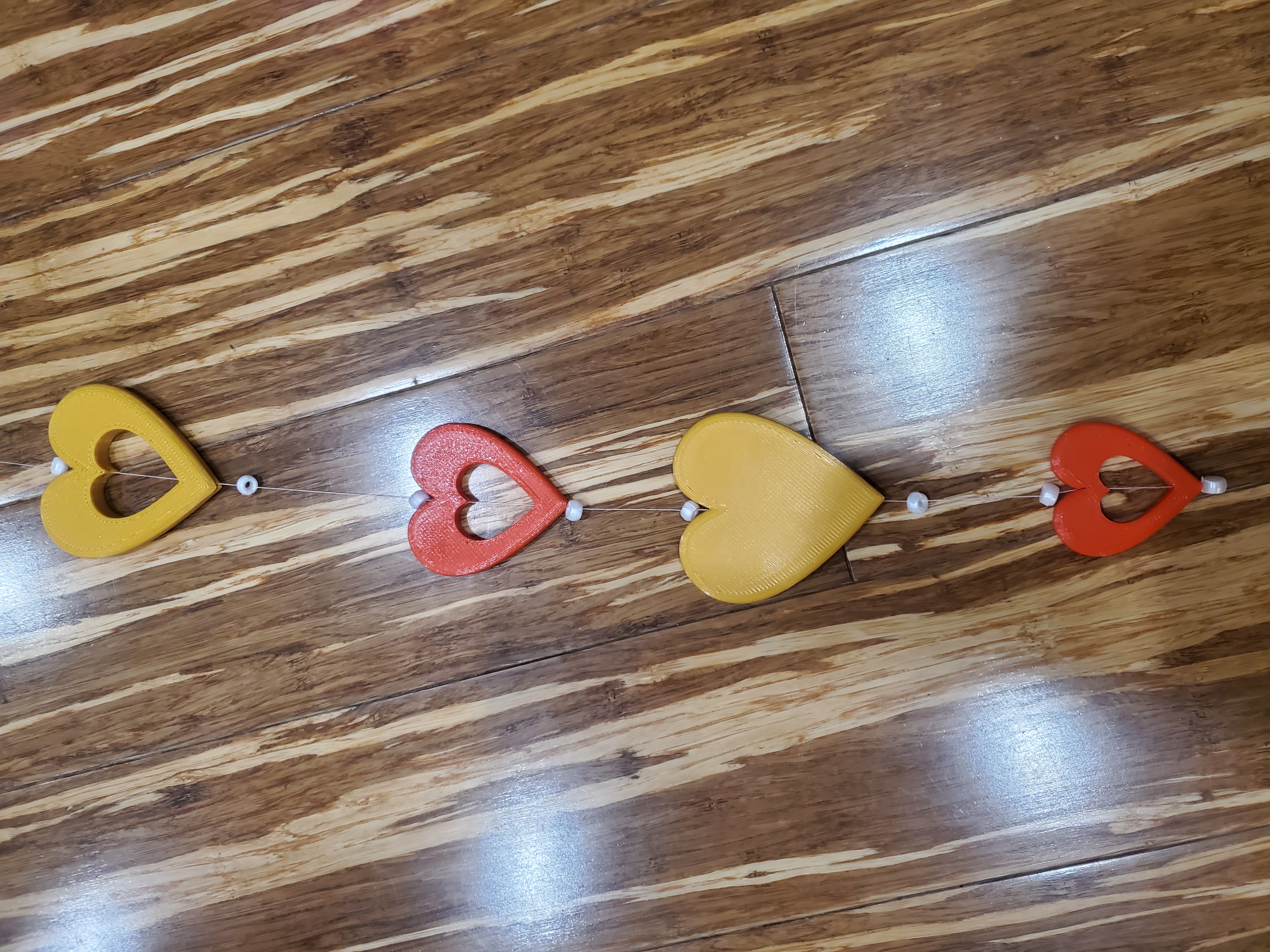 Hanging hearts