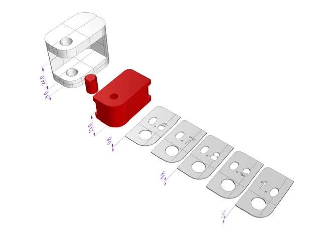 Test with preprinted support for PETG models with overhang