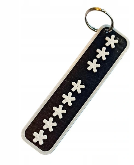 Keychain "I Love PiS" ;) / Brelok "Lubie PiS" ;) / Brelok Pięć i Trzy gwiazdki