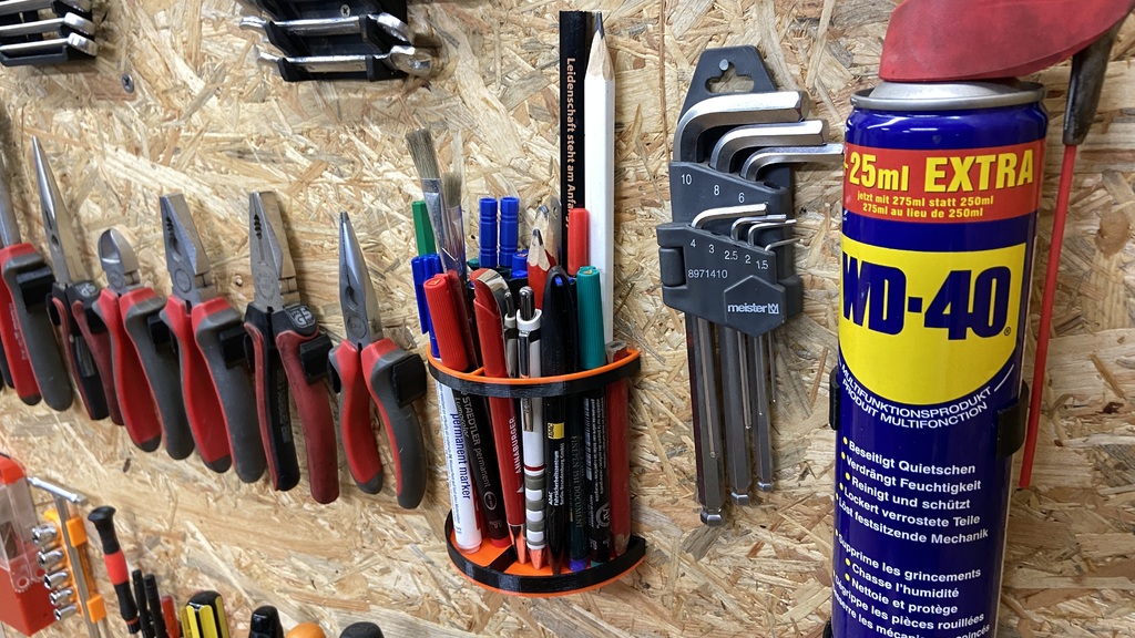 Pen holder wall mount by marcel293 Download free STL model