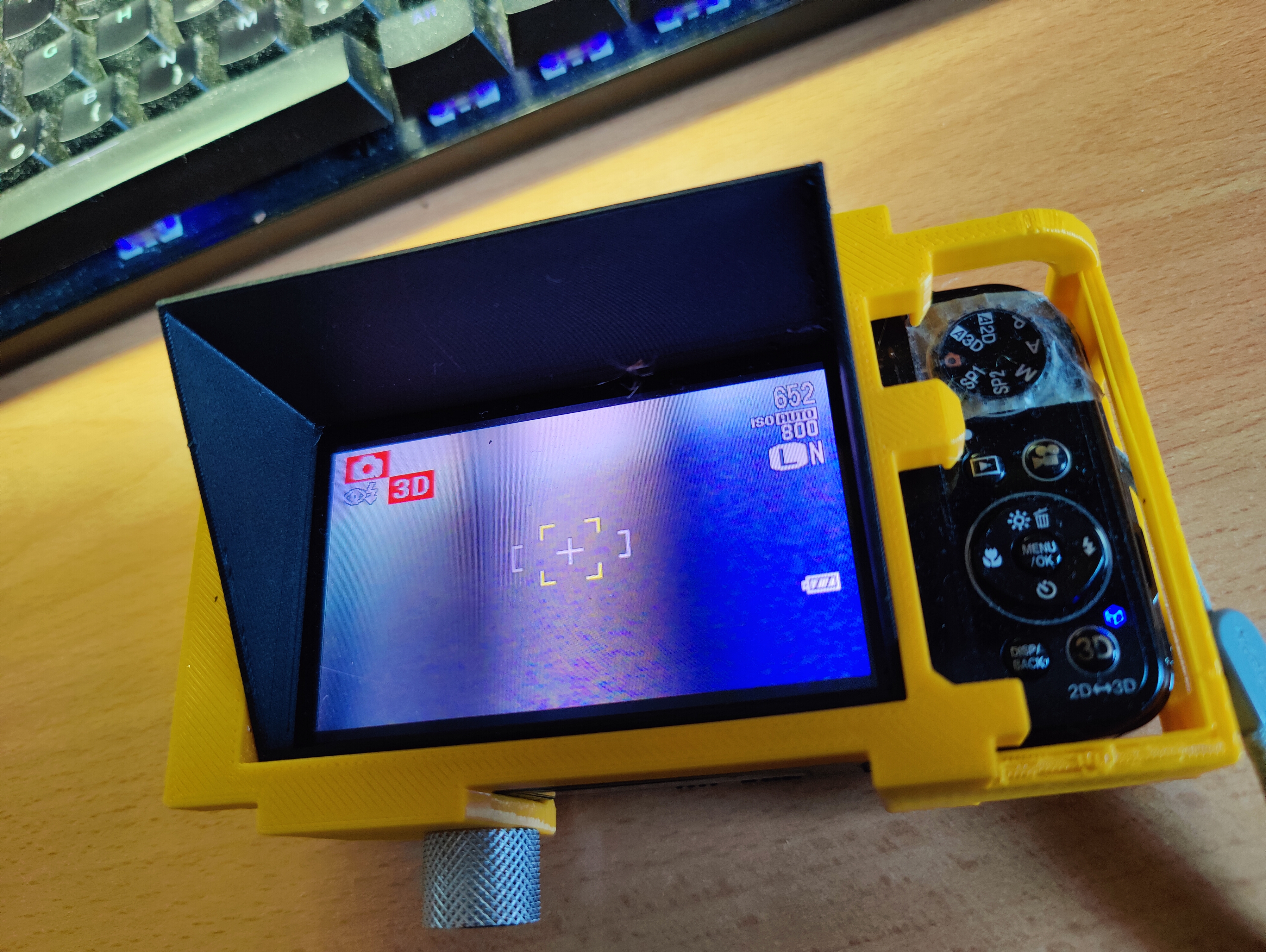 Sunshade Rig for Fuji W3 Stereo Camera