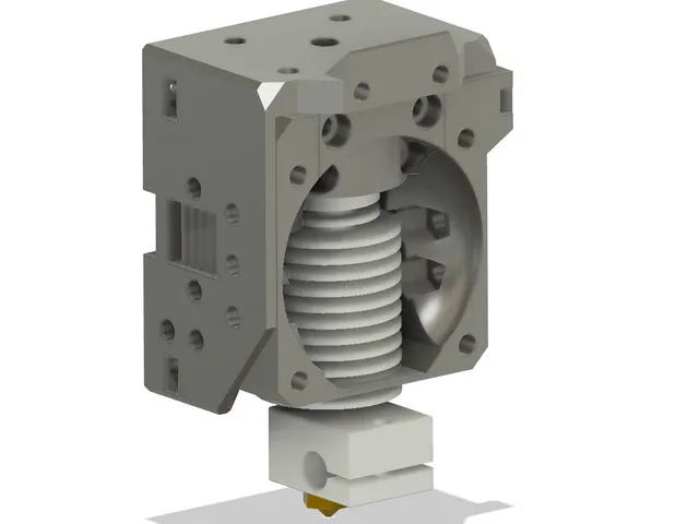 Eva 3 - E3D V6 and RevoSix hotend mount (hex nut version)