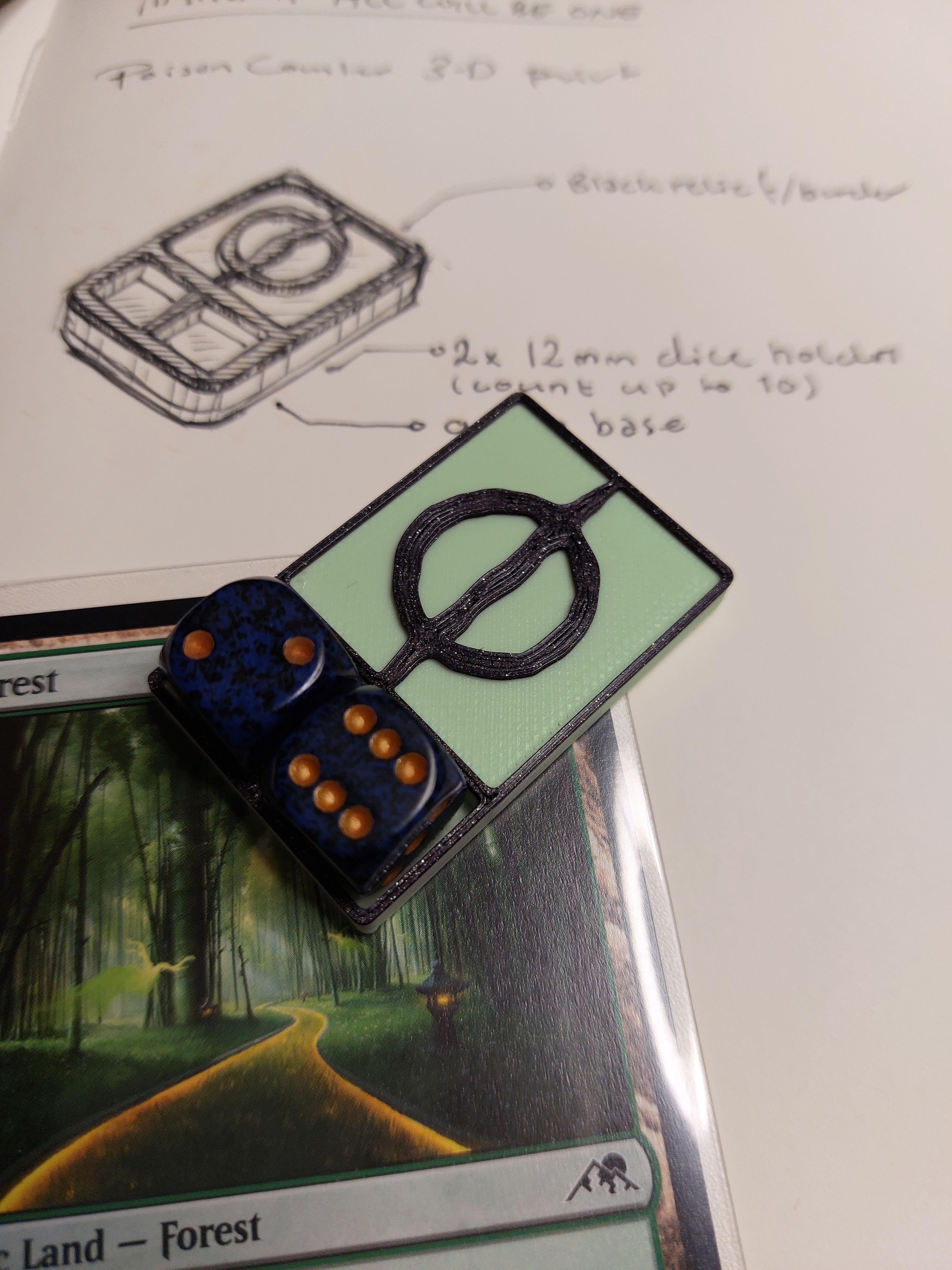 MTG Phyrexia Poison Counter - 12mm dice