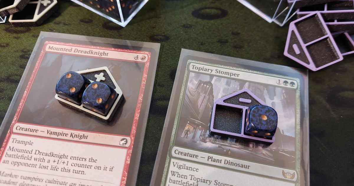 MTG creature counters 12mm dice by Maustronaut Download free STL