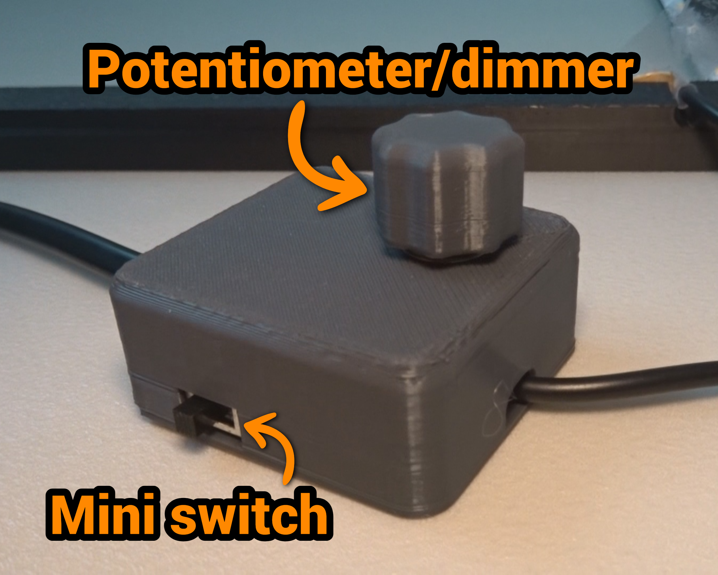 Dimmable light switch 3D model thumbnail