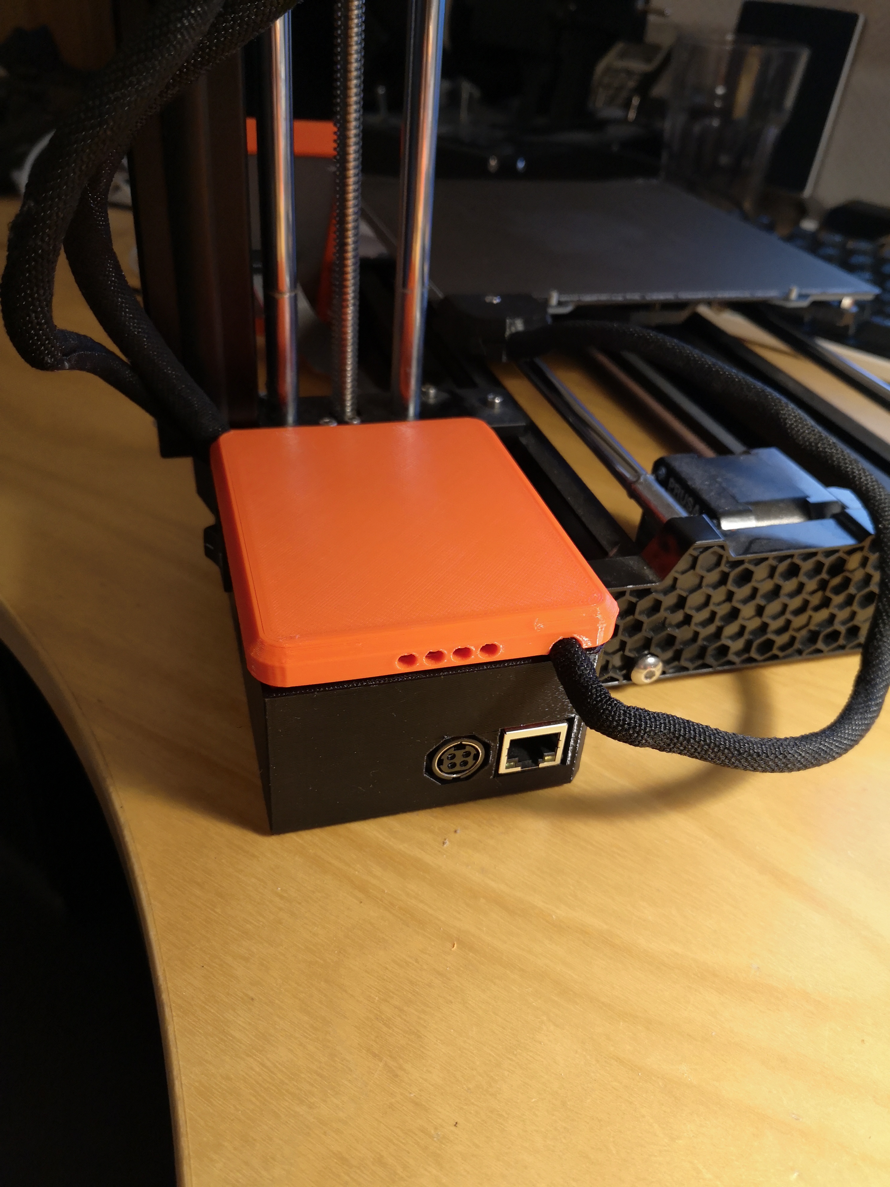 Miniatura 2 do modelo 3D Prusa MINI | Electronics Box Lid
