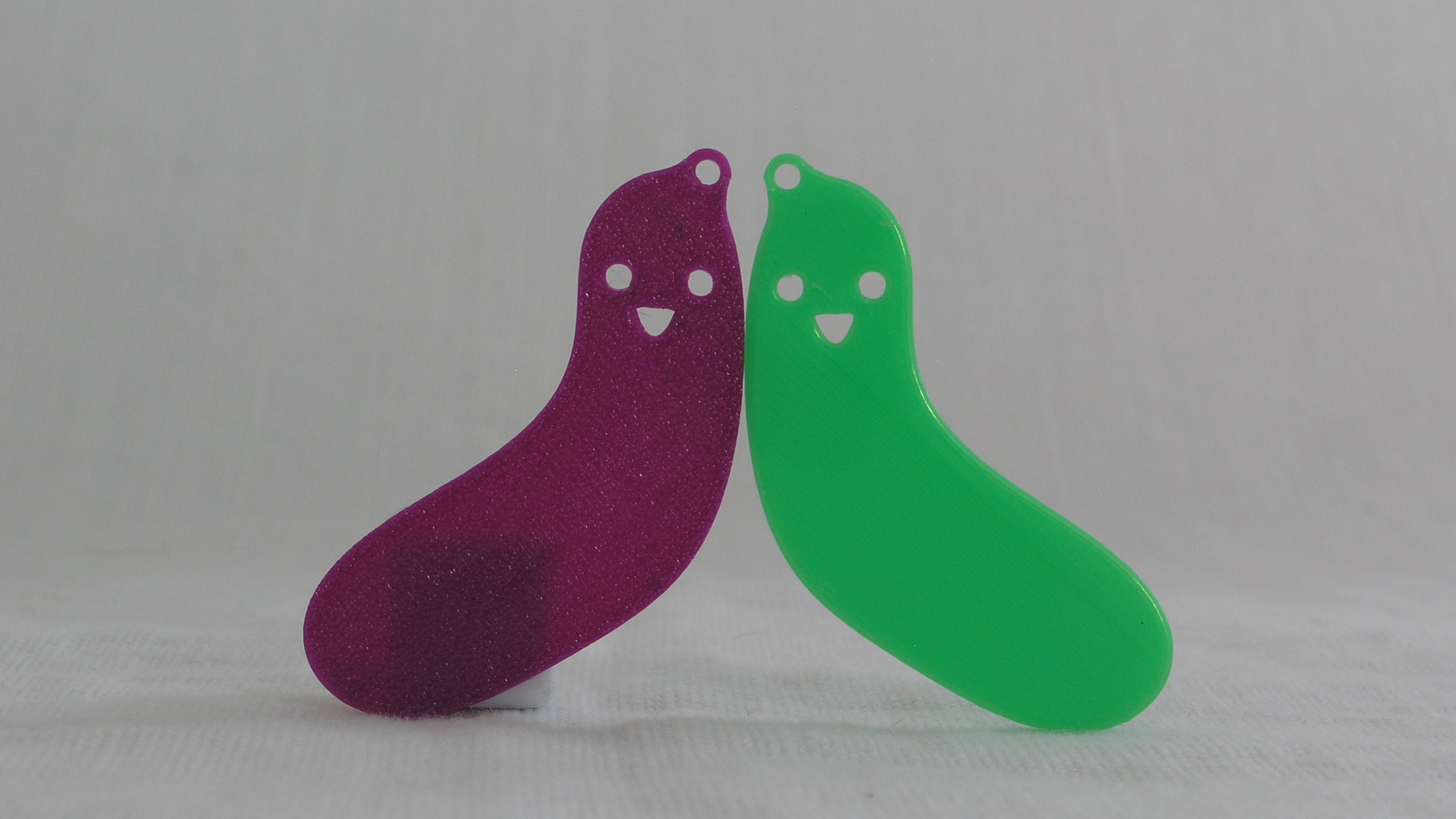 Pickle (Okurka) Filament Colour Test Piece Key Chain