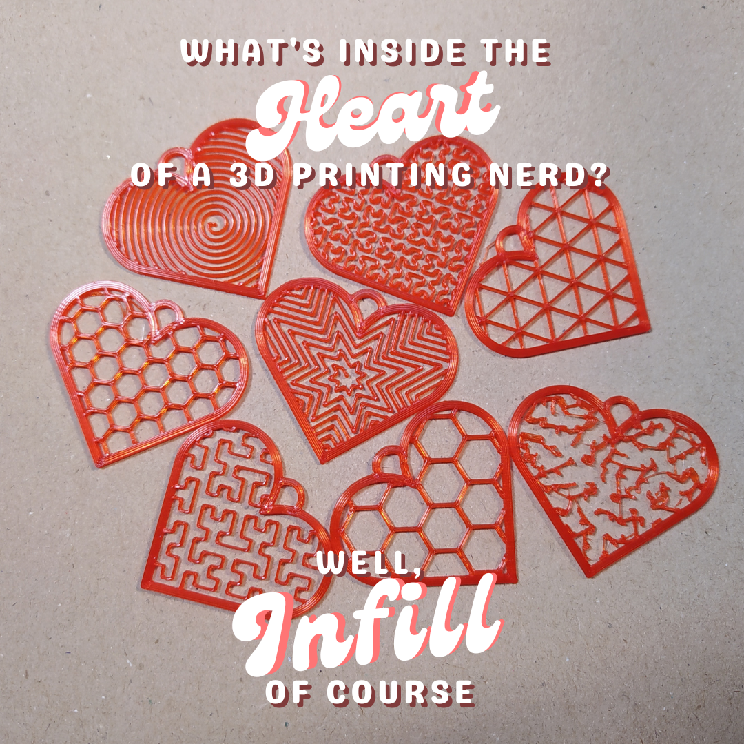 Infill heart earring