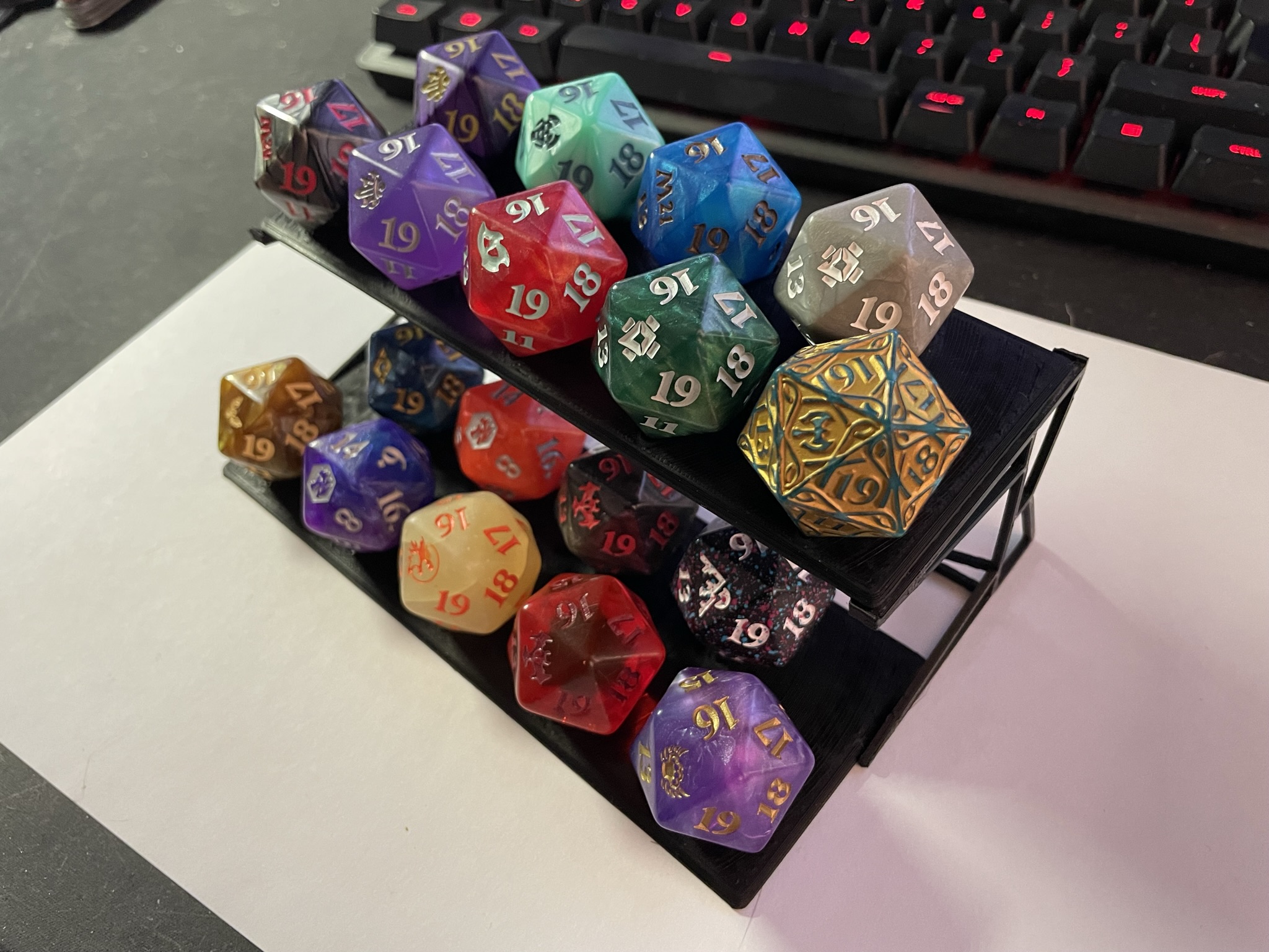 D20 collection display tray