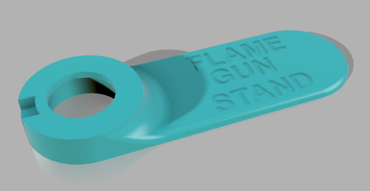 Flame gun stand