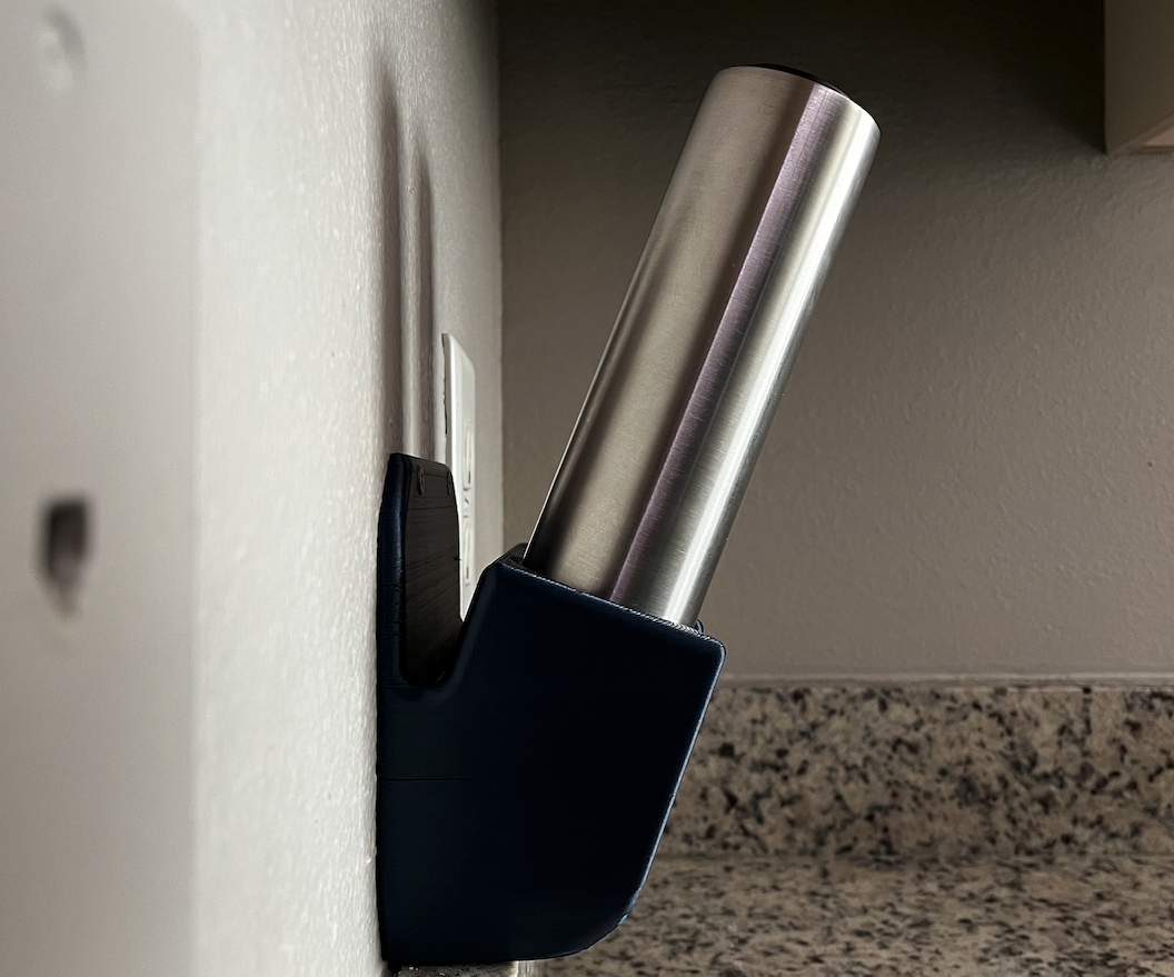 Salt and Pepper Grinders Wall Mounted Holster by kevin Download