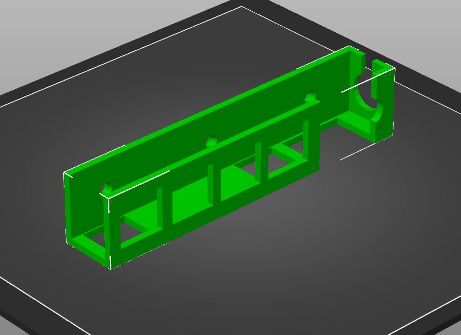holder for sensor and batterypack cheap ledstrip ( Action)