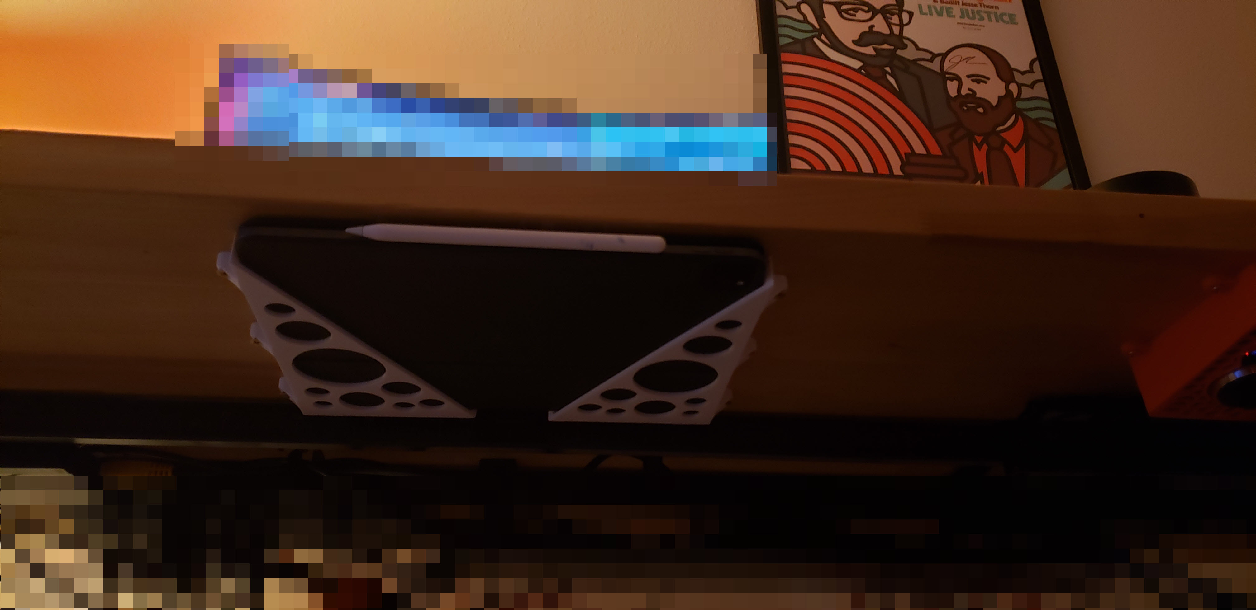 iPad Pro 12.9" Under-Desk Slide Mount