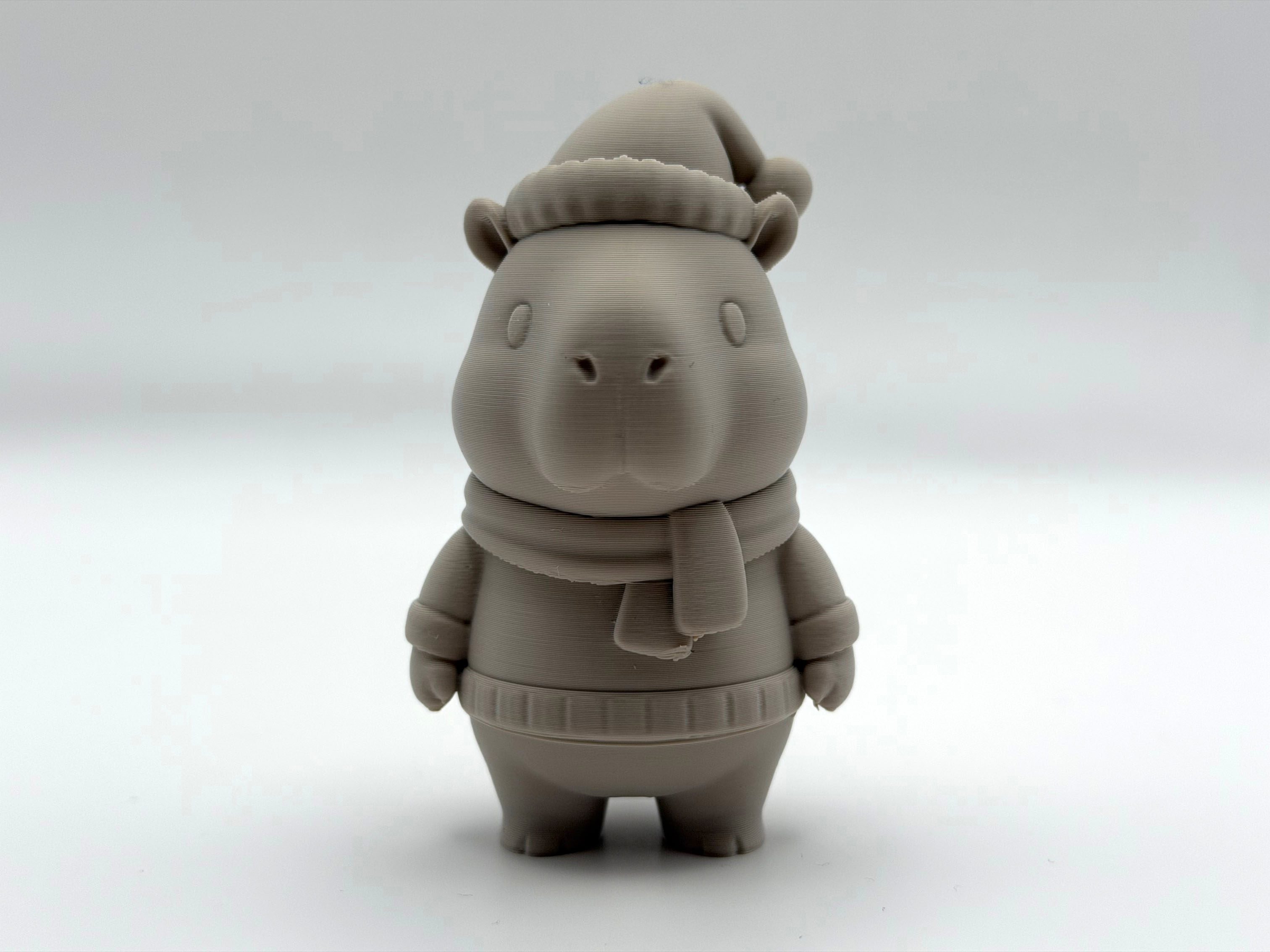 Christmas Capybara Figurine