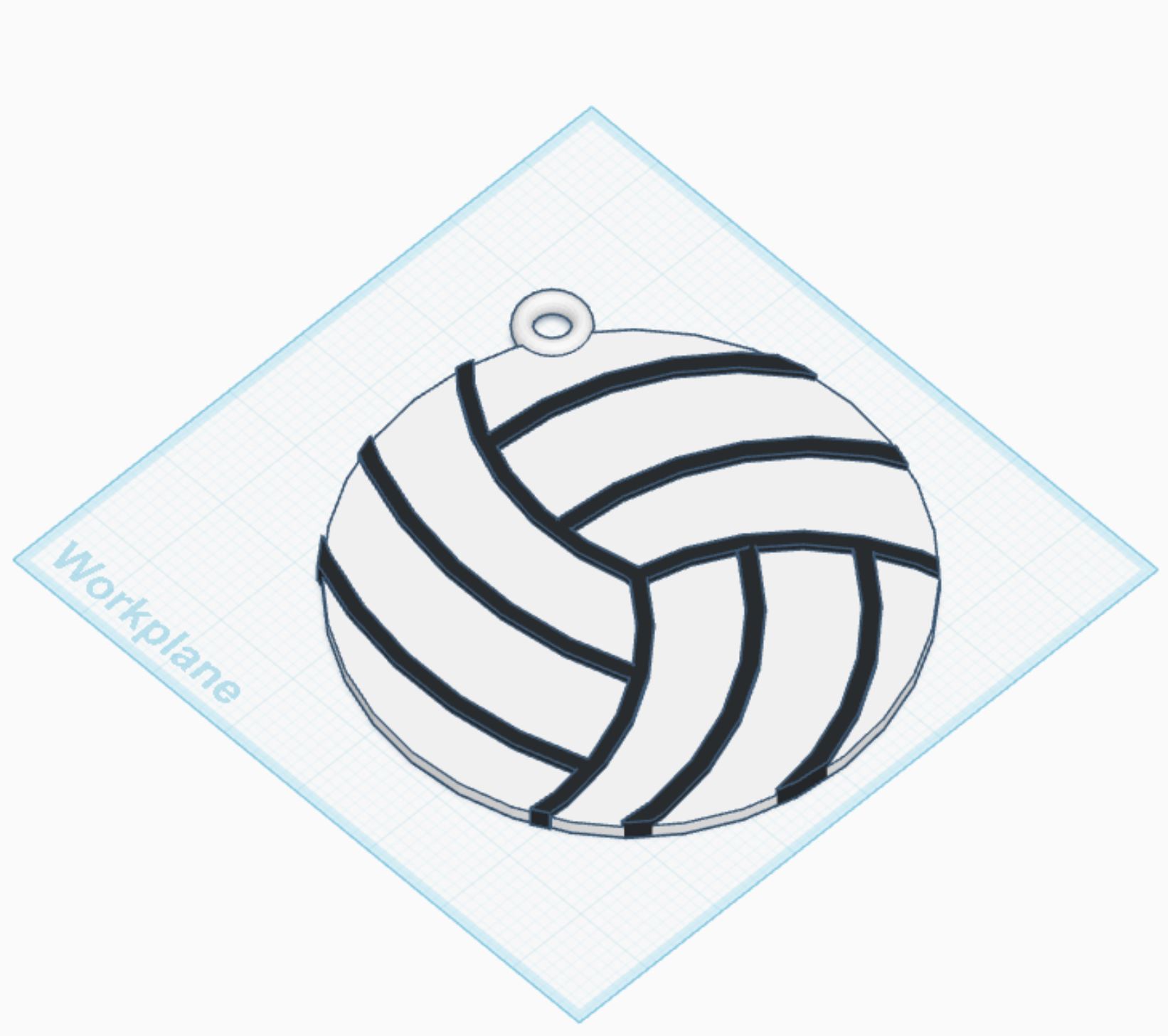 Copy of Volleyball Keychain