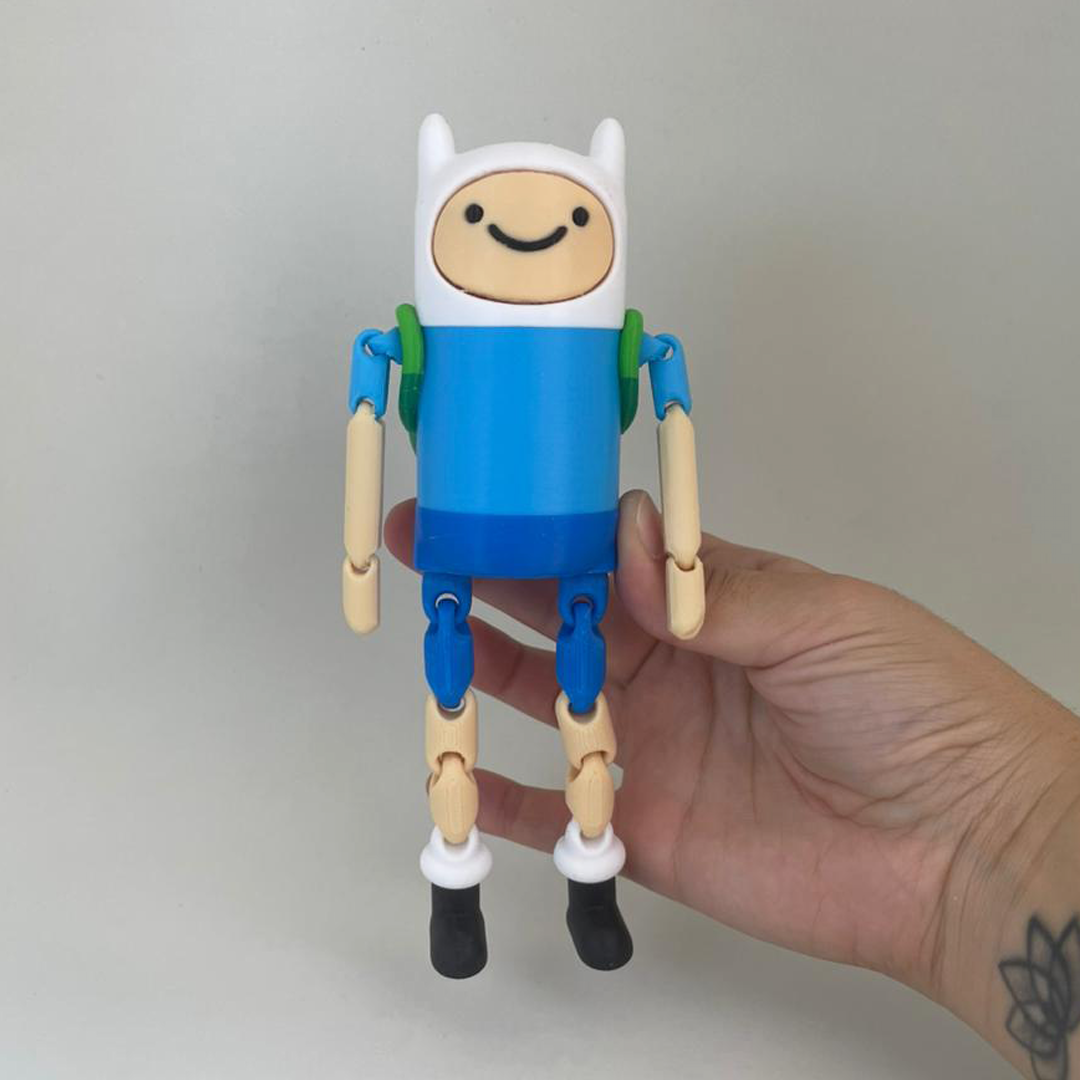 Pack x4 - Adventure Times - Finn the human, Jake the dog, Princess Bubblegum and BMO- Flexi - Multicolor — miniatura 8