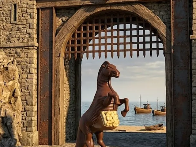 Popcorn Trojan Horse from The Odyssey