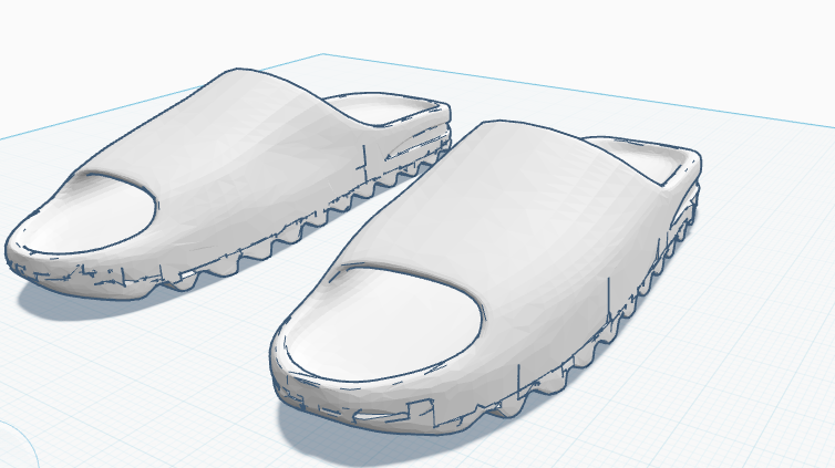 3d printed Yeezy Slide