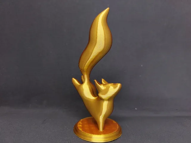 Supportless Cute Dancing Fox Figurine