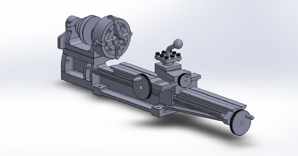 Flexispeed Meteor II complete small lathe by HexScan3D | Download free ...