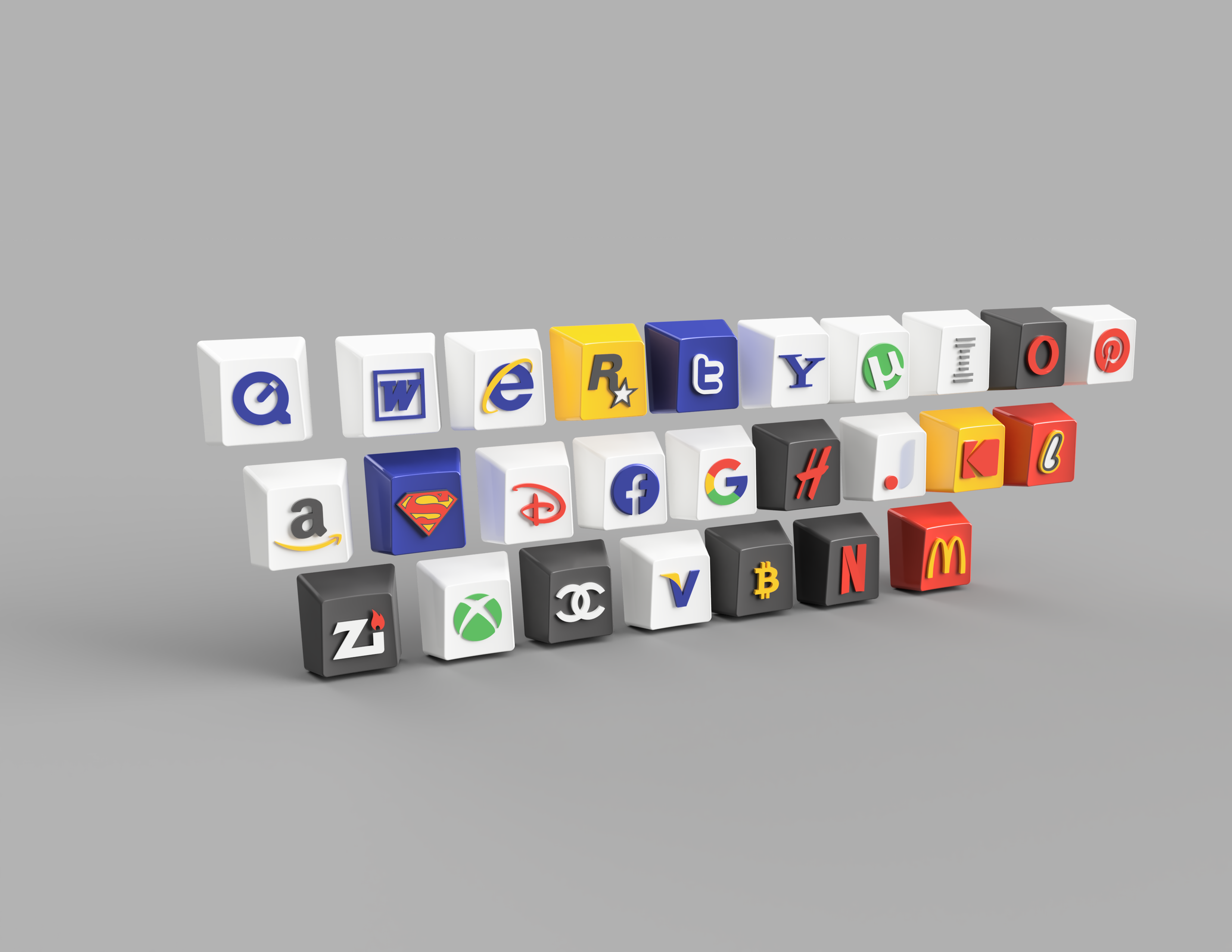 Keycap Cherry MX alphabetic brands