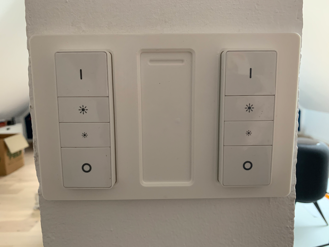 Philips Hue Dimmer Switch Mounting Plate For 3 Switches By Joshua