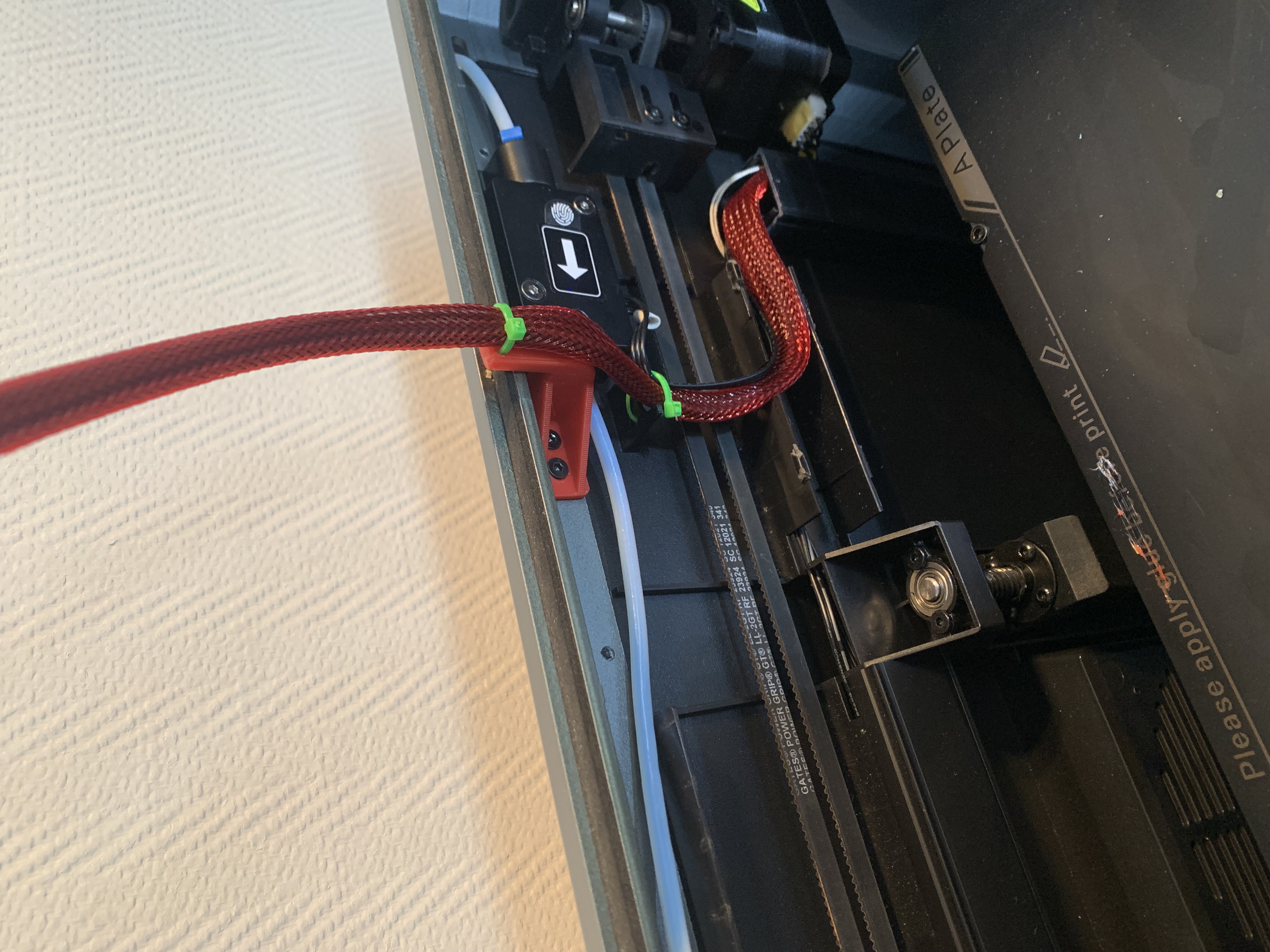 Creality K1 MAX Chain delete back cable support