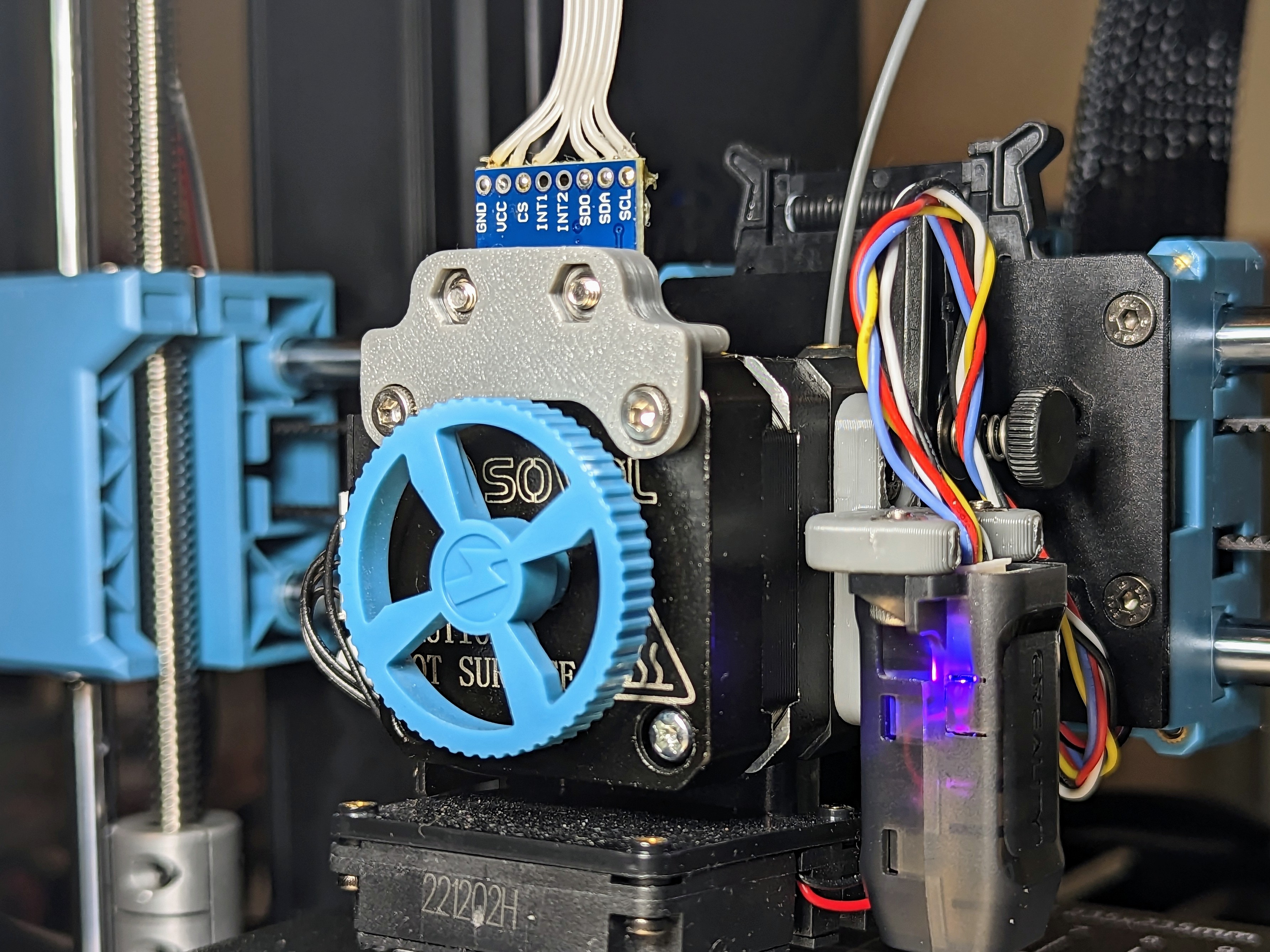 NEMA 17 - ADXL345 Extruder (X) and Bed (Y) Mount (SV06)