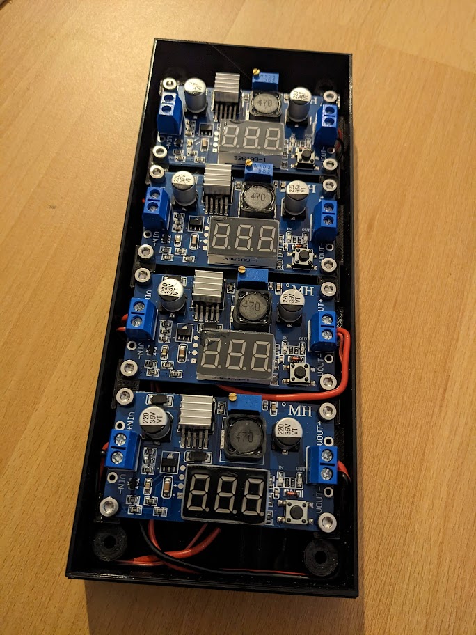 Youmile LM2596S DCDC Buck Converter case for 1, 2, 3 or 4 converters