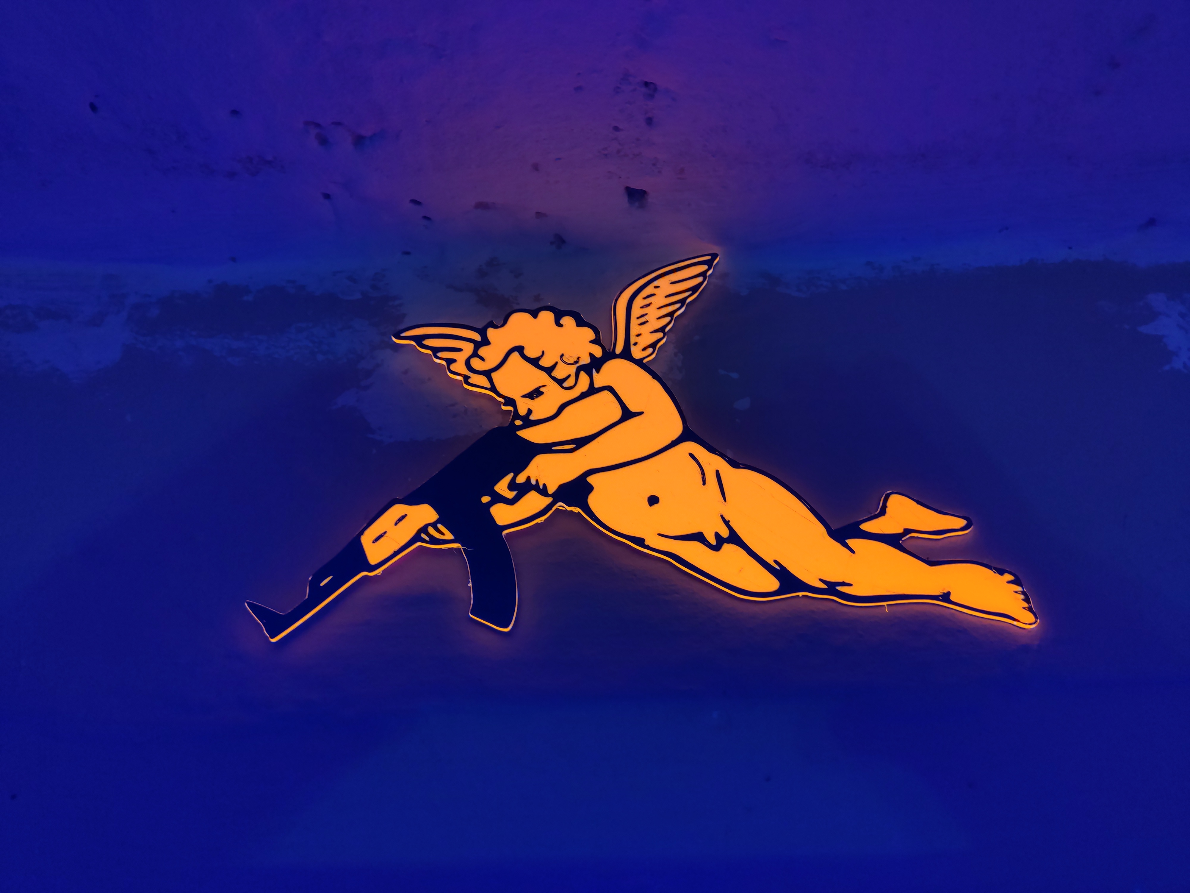 Angel with Kalashnikov
