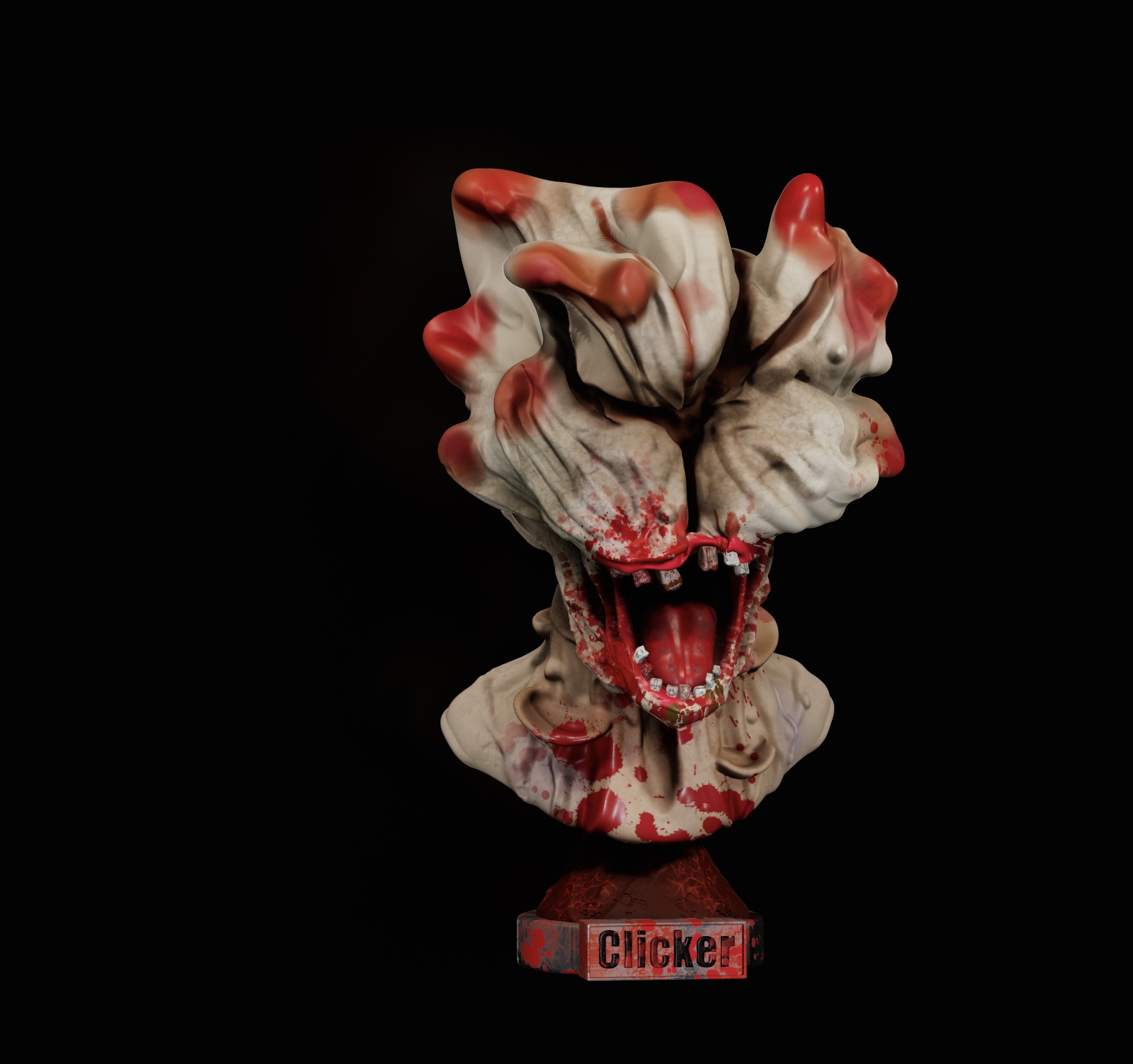 The Last of Us Clicker Bust 3D model