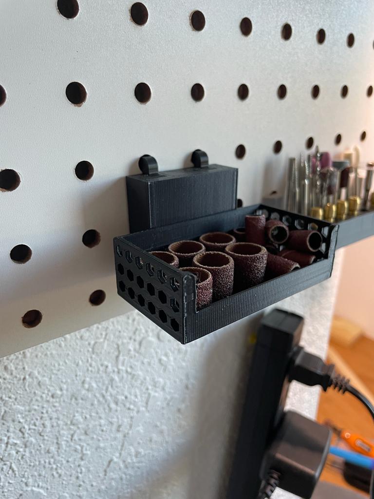 Basket Attachment for Universal Peg Board 3D model thumbnail