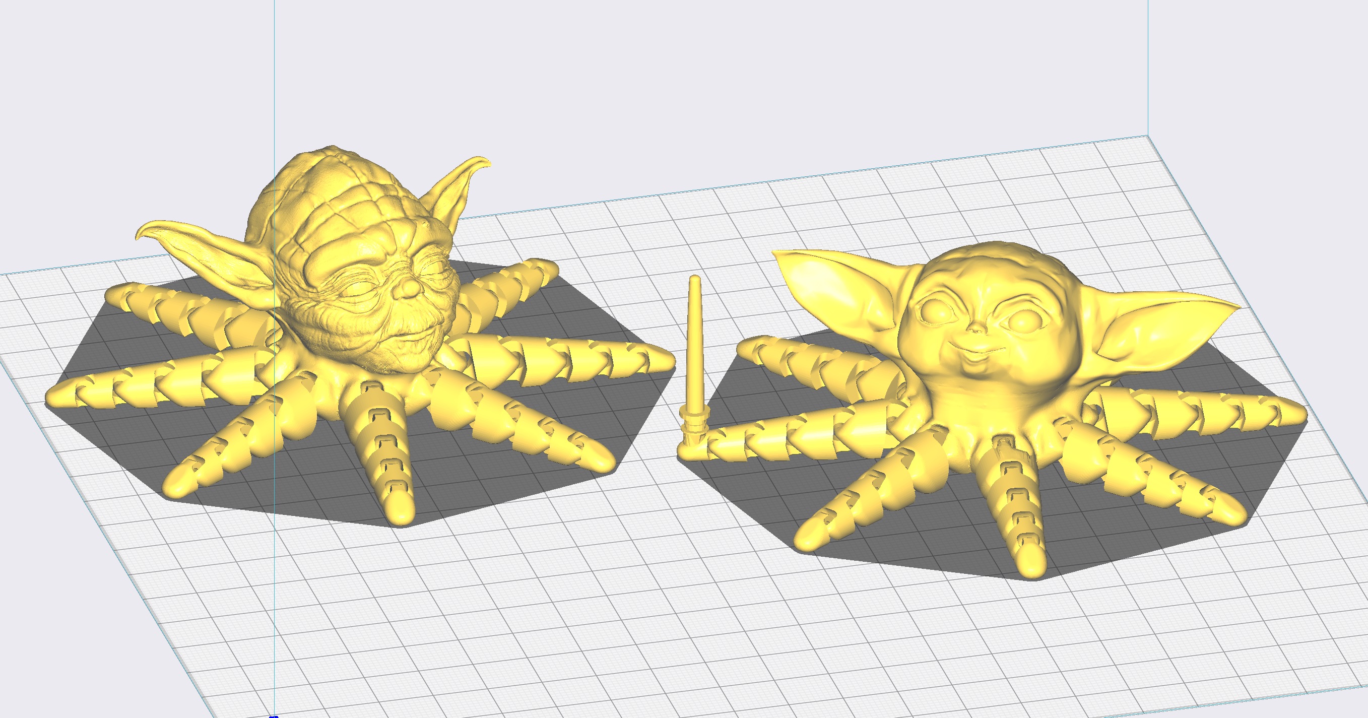 Yodapus - Yoda and Baby Yoda Octopus Mandalorian