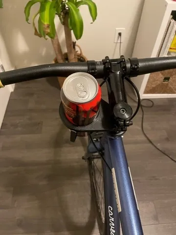 Print in Place Bike Mounted Beer Can/Cup Holder