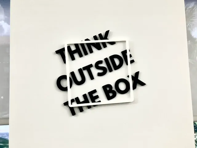 Think Outside The Box - 2 Color Wall Art