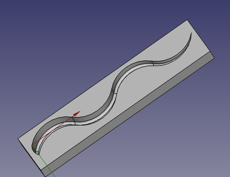 fishing lure mold - snake like