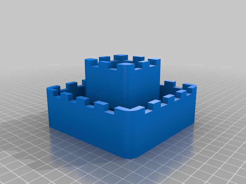 Castle planter with moat