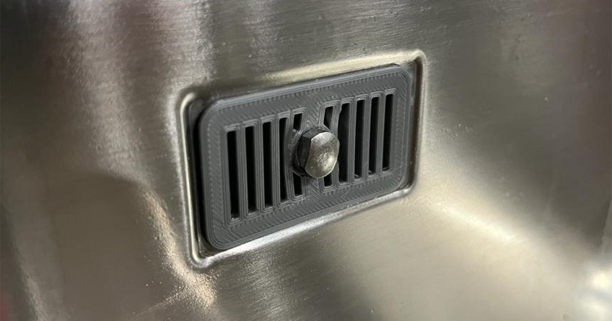 Sink overflow cover by mickomicko Download free STL model