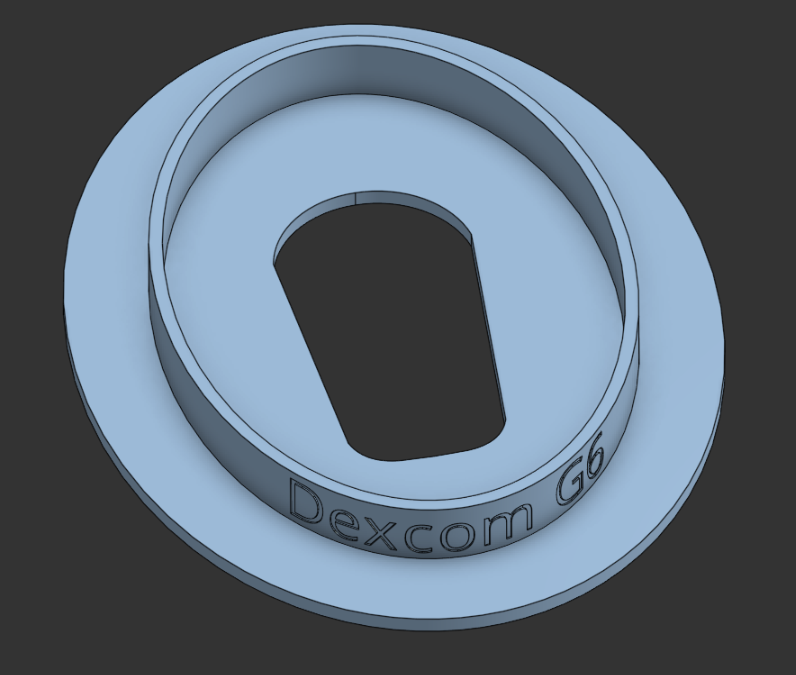 Dexcom G6 patch stencil