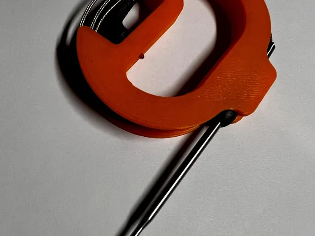 Storage device for meat thermometer thermocouple probe