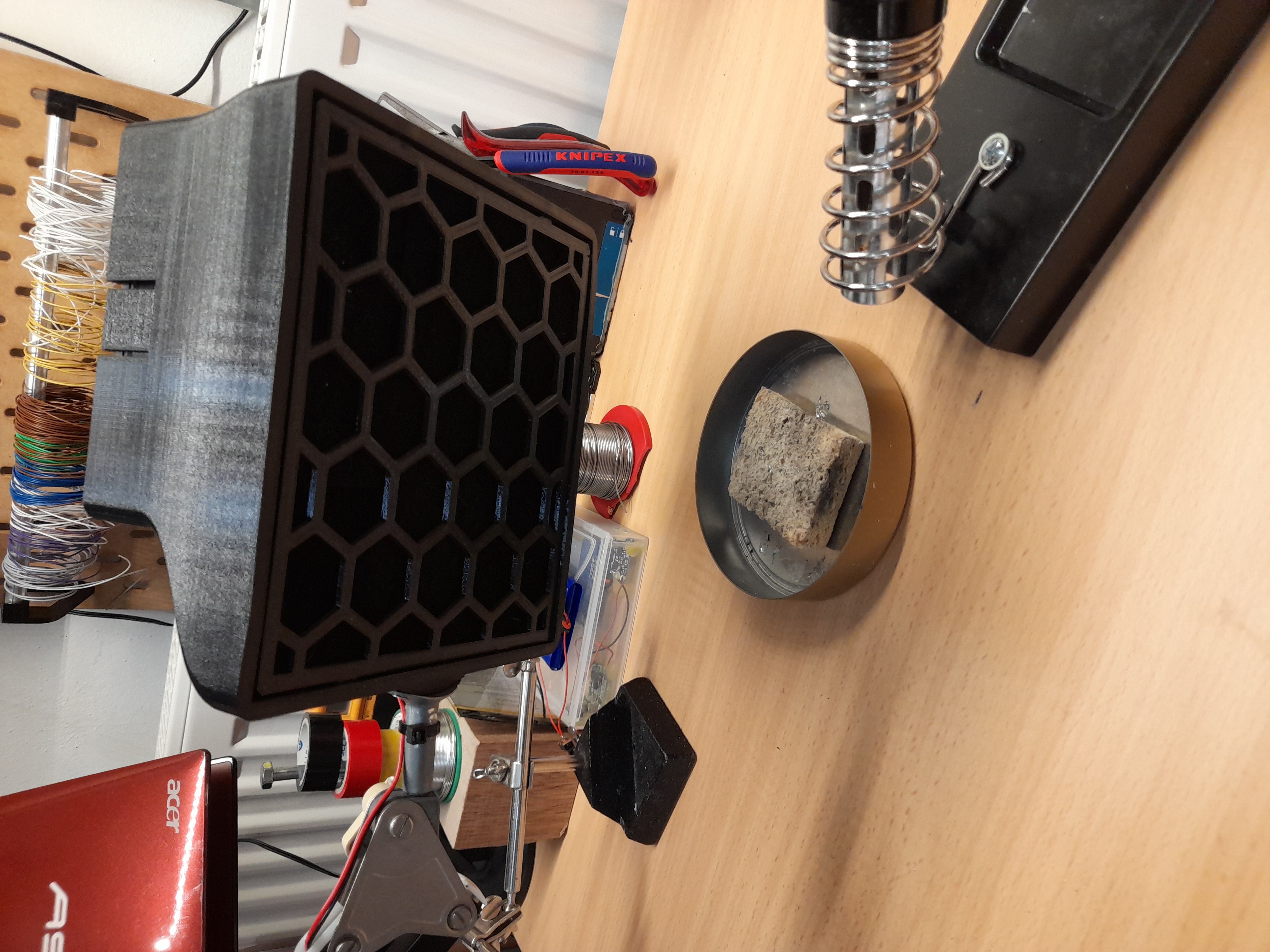 Fume Extractor attached to IKEA Tertial