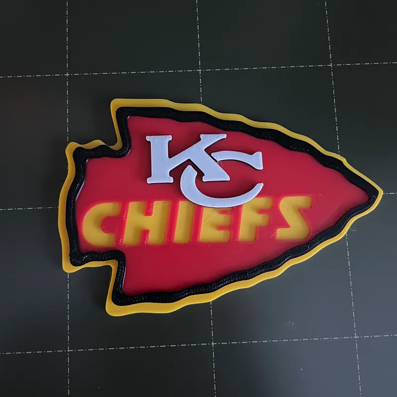 Kansas City Chiefs Logo by pmeineke, Download free STL model