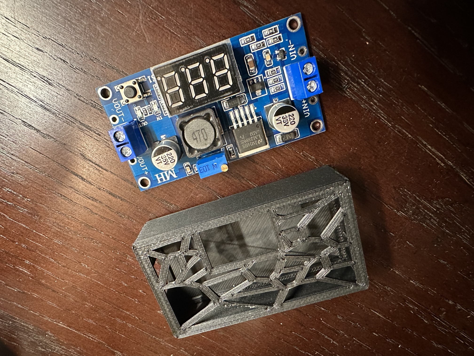 Buck Converter Case - 66x36 LM2596 + LCD board