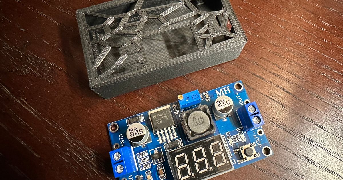 Buck Converter Case 66x36 LM2596 + LCD board by MrC Download free