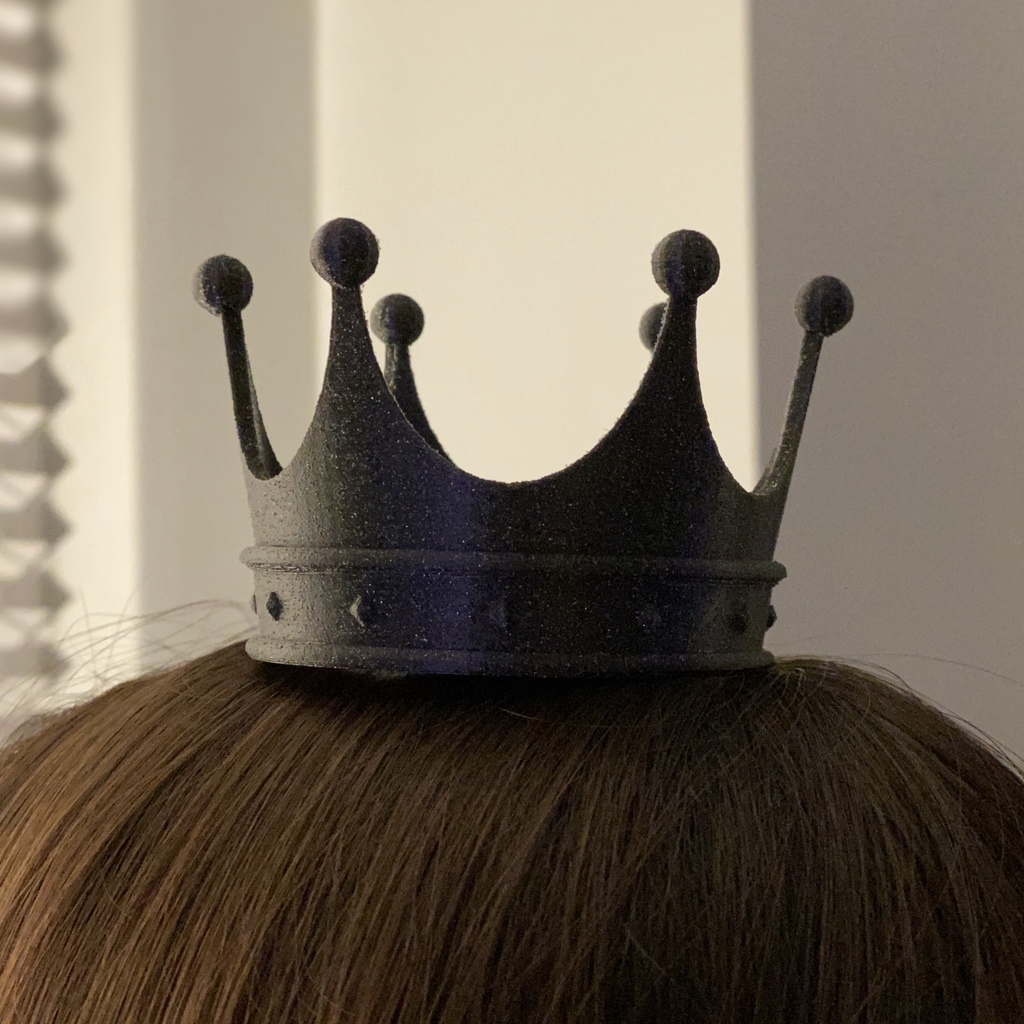 Crown - flat bottom (3D print optimized)