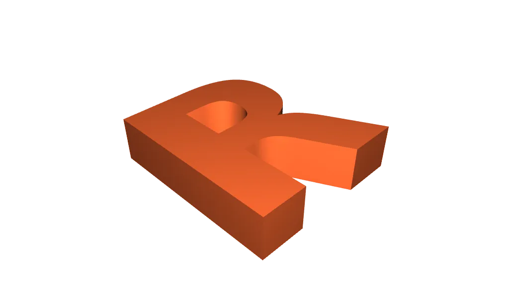 Alphabet Letter R by Thibaud Chrun | Download free STL model ...
