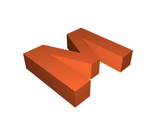 Alphabet Letter M by Thibaud Chrun | Download free STL model ...