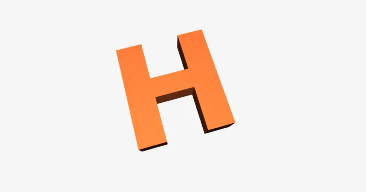 alphabet-letter-h-by-thibaud-chrun-download-free-stl-model